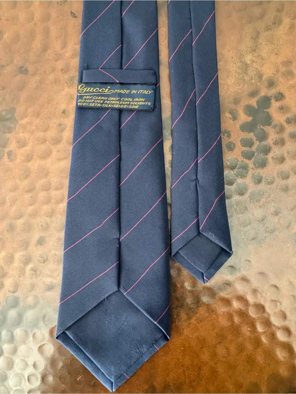 VTG Gucci Buon Natale Mens Tie 100% Silk Made In Italy Christmas Santa Claus